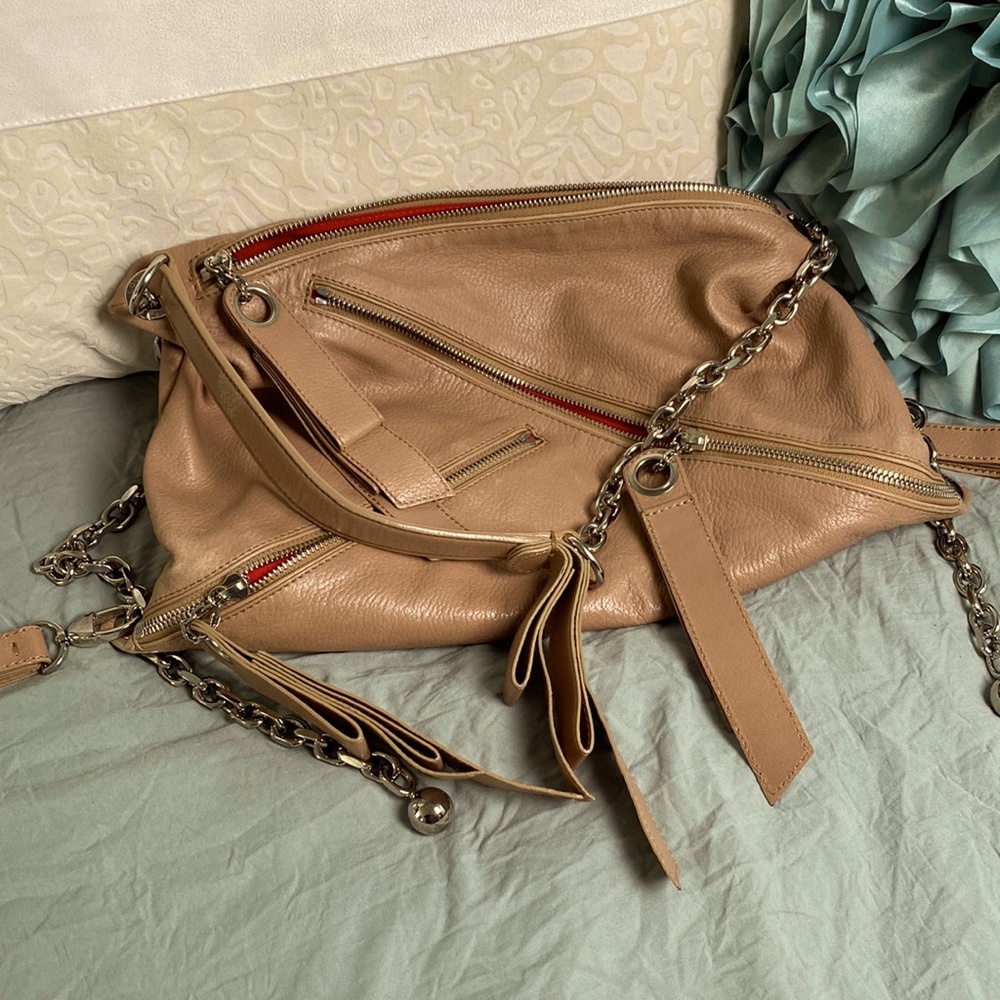 Christian Louboutin nude purse